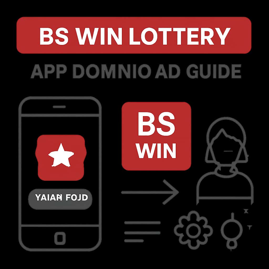 Diagram illustrating the BS Win Lottery App Download Guide.