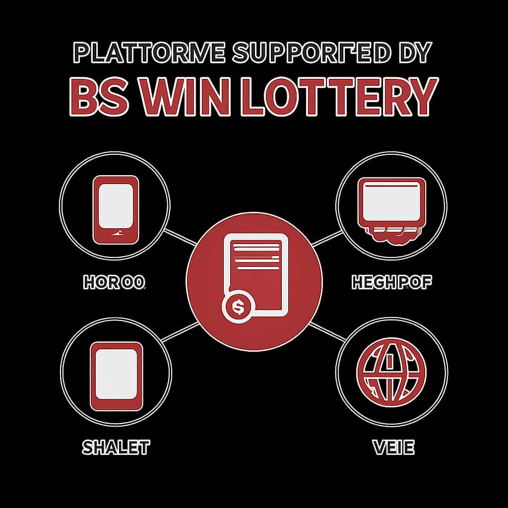 Illustration outlining platforms supported by BS Win Lottery