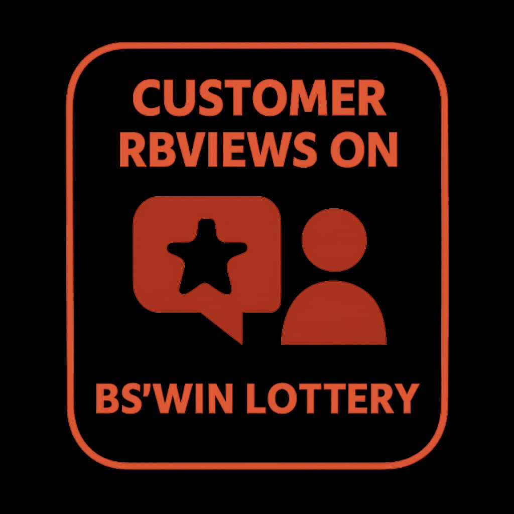 A badge icon symbolizing user review guidance for BS Win Lottery.
