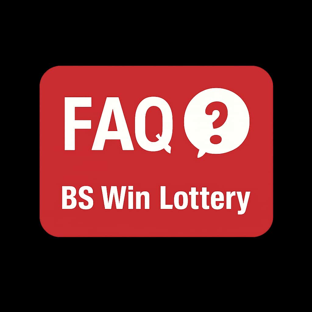 A simple icon representing FAQs for BS Win Lottery users.
