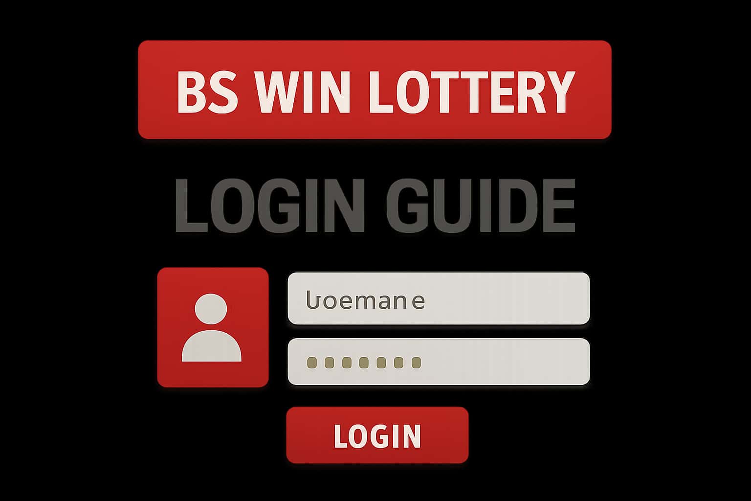 A high-tech representation of the BS Win Lottery Login Guide with a futuristic design.