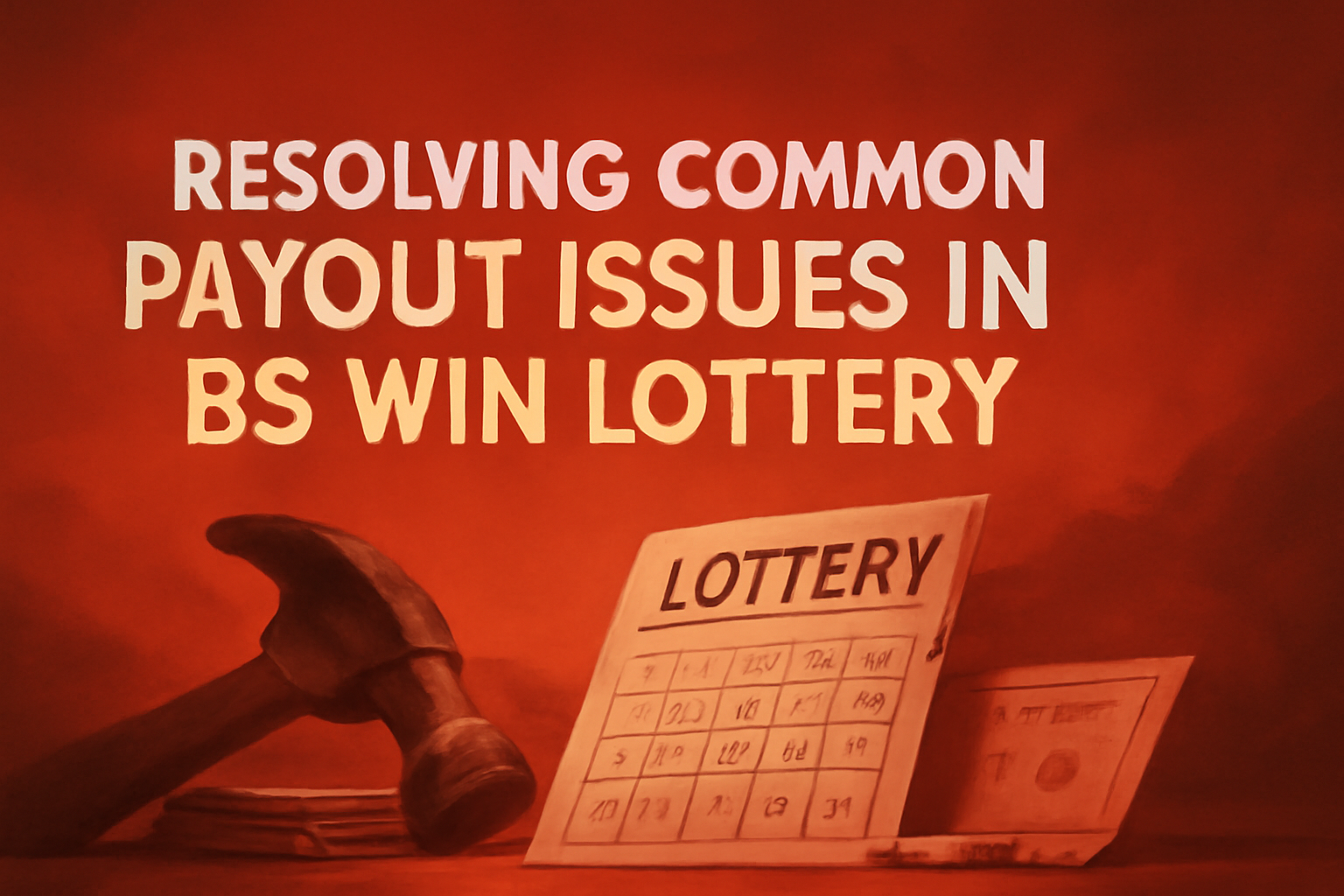 Informational scene showcasing the latest features of the BS Win Lottery app.