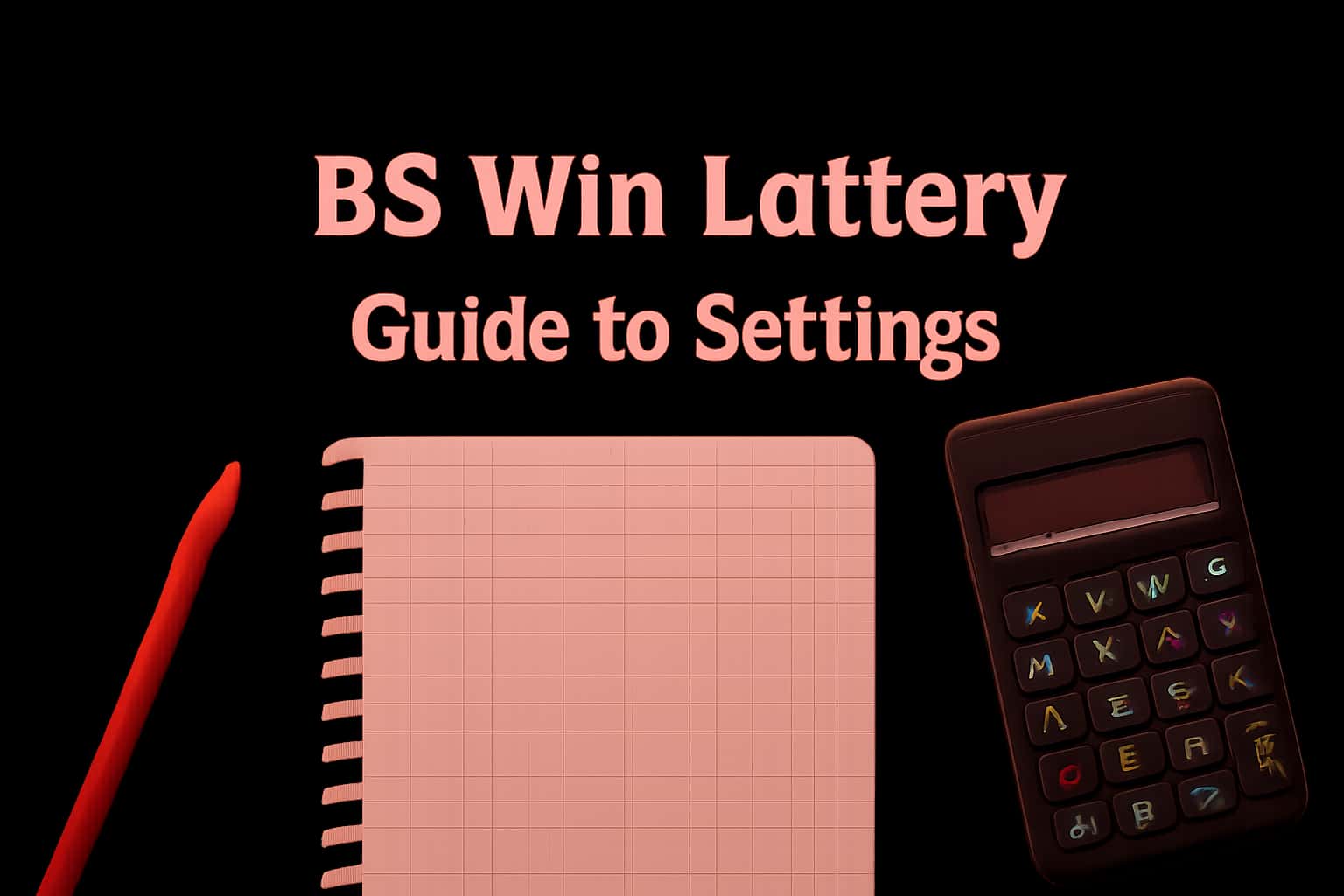 Illustration of BS Win Lottery settings in a neutral and professional layout.