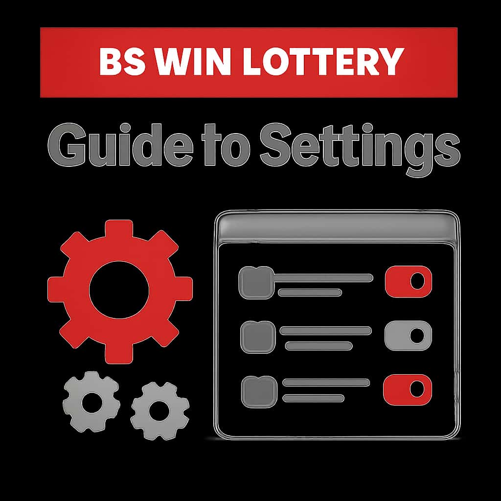 Diagram illustrating BS Win Lottery settings.