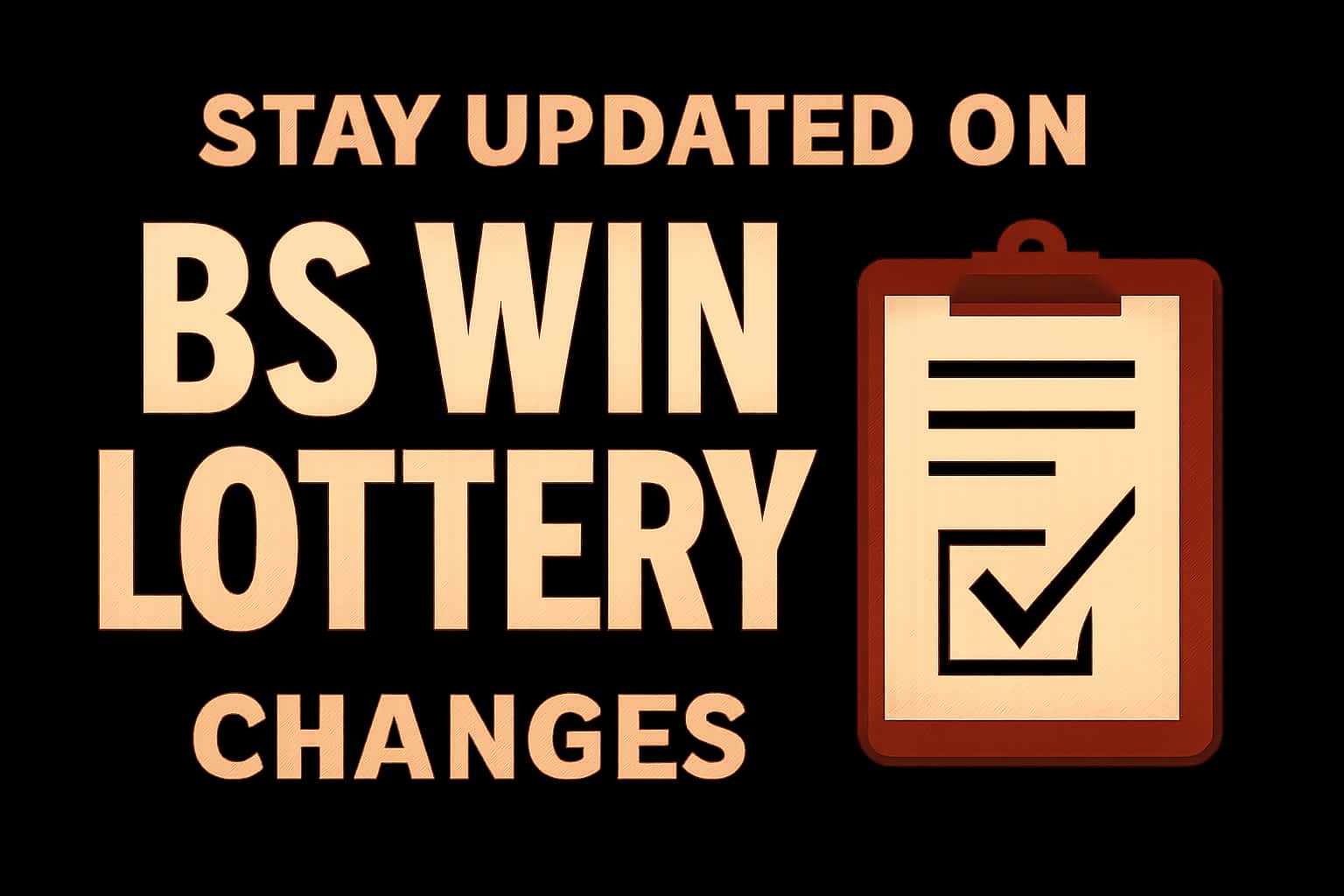 An informative scene showcasing updates related to BS Win Lottery.