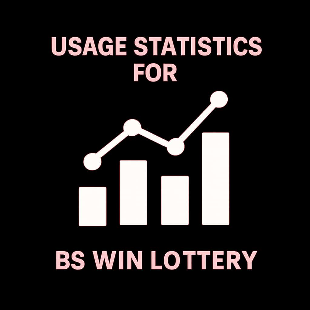An icon representing the concept of usage statistics for the BS Win Lottery.