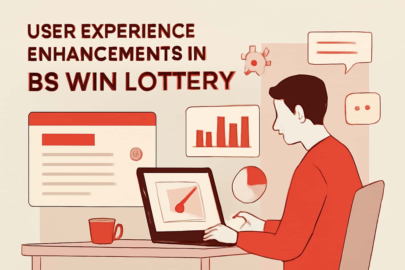 Informative scene illustrating user experience enhancements in BS Win Lottery.