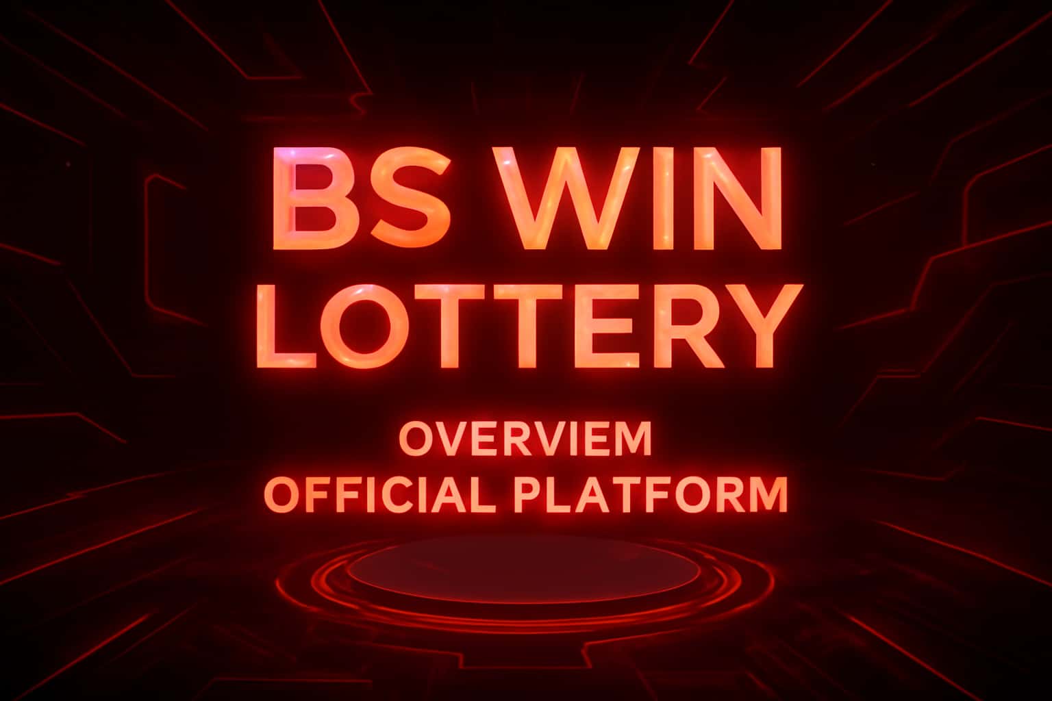 Futuristic lottery platform background